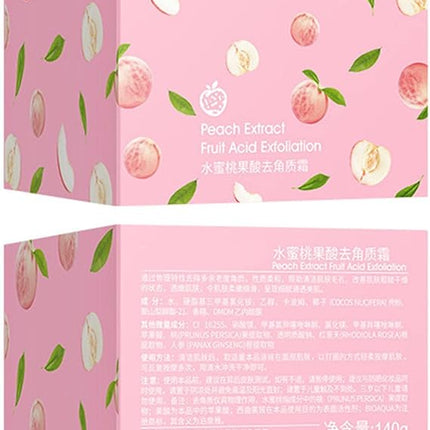 Peach Extract Fruit Acid Exfoliating Face Gel Cream